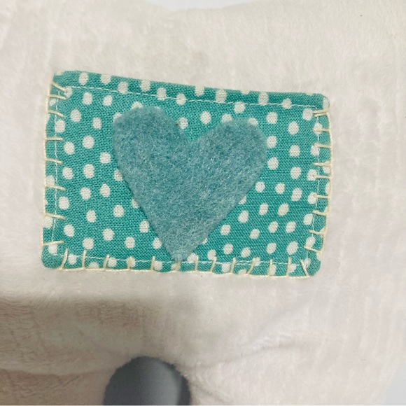 Tooth Fairy Pillow Rosy Cheeks Polka Dot & Heart Pocket 8.5" T x 8" W - Picture 10 of 10